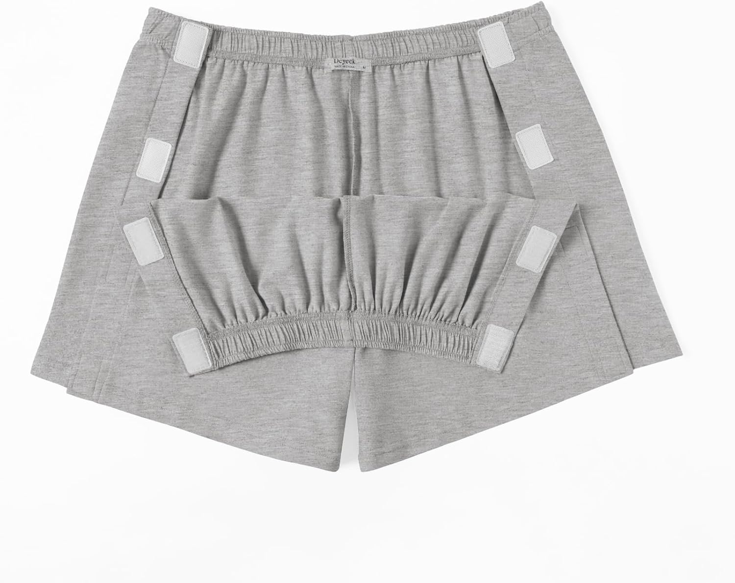 Deyeek Women's Tear Away Shorts Side Split Open Cotton Leg Breakaway Post Surgery Recovery Bottoms - Image 6