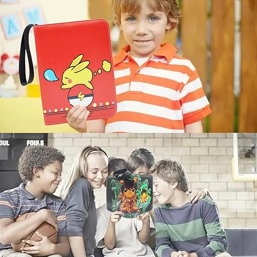 Miniatura 6 de MARVIA - Carpeta de tarjetas de Pokémon, 4 bolsillos, 55 mangas, se ajusta a 440 tarjetas, carpeta de tarjetas de intercambio, carpeta de juegos de