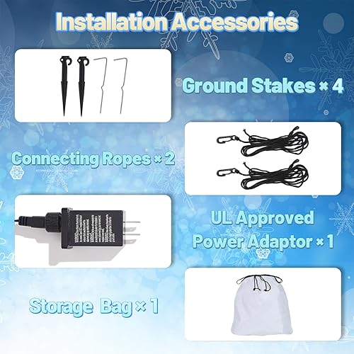 Miniatura 8 de NORTH CLIFF Árbol de Navidad inflable de 6 pies de alto con bromas de regalo, decoración de fiesta de patio al aire libre (árbol de Navidad y bolsas