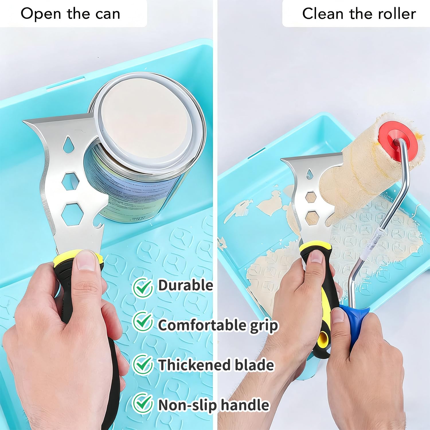 13-in-1 Stainless Steel Multi-Purpose Scraper Tool for Painting, Home Improvement, and DIY Projects — view 4