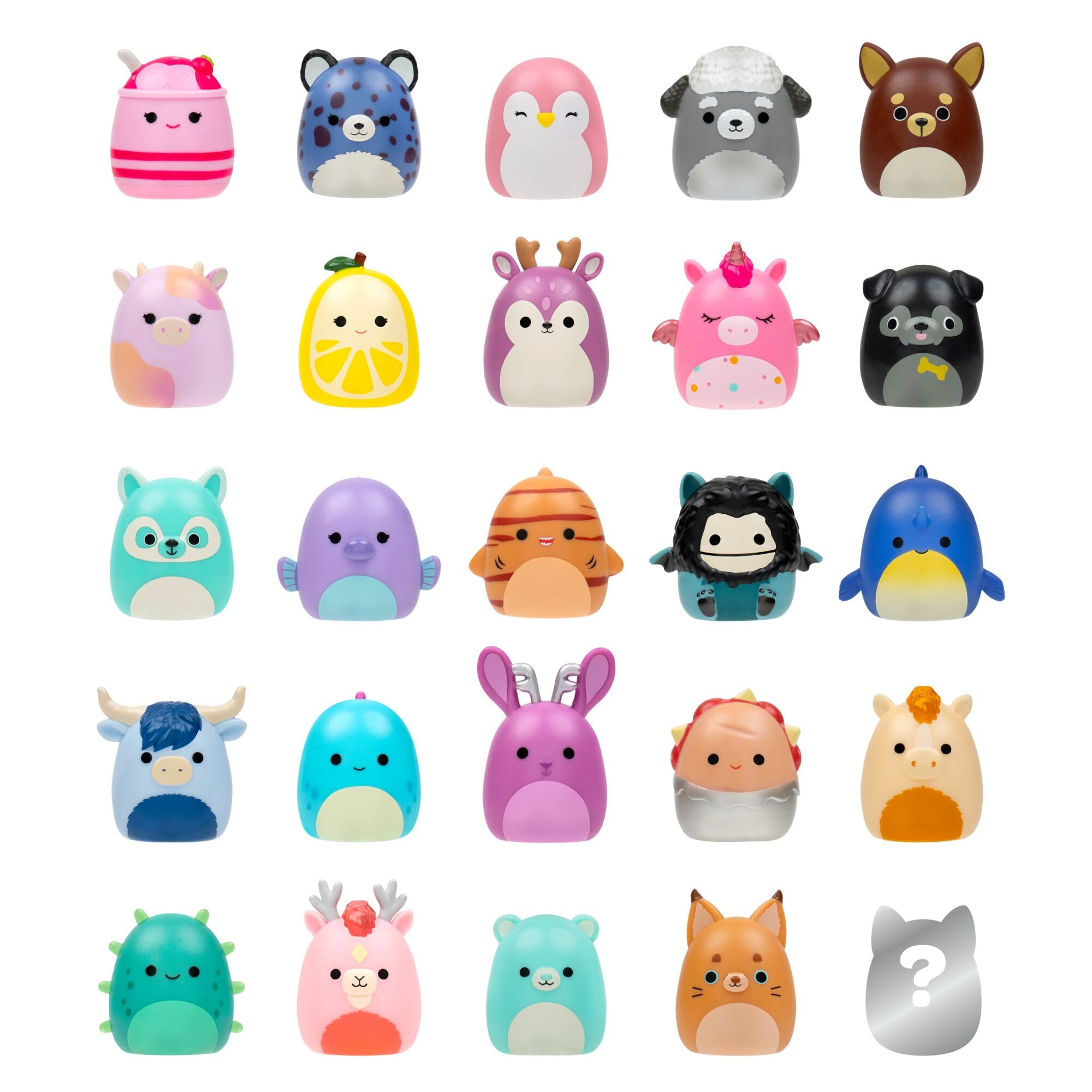 Squish-a-longs Mini-Squish 25-Pack (Wave 5, Style 1), (25) 1" Mini-Squish, 5 Accessories, 1 Ring, * Collectors Guide - Image 3