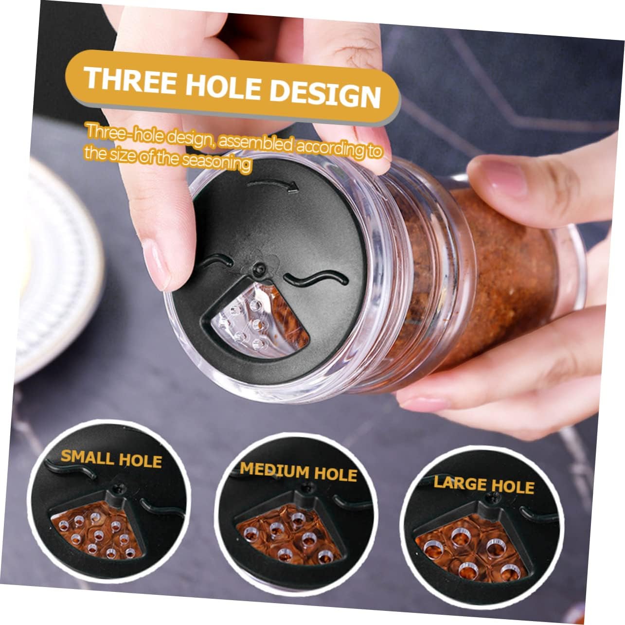 4pcs Ps Plastic Seasoning Containers for Home Restaurant Use