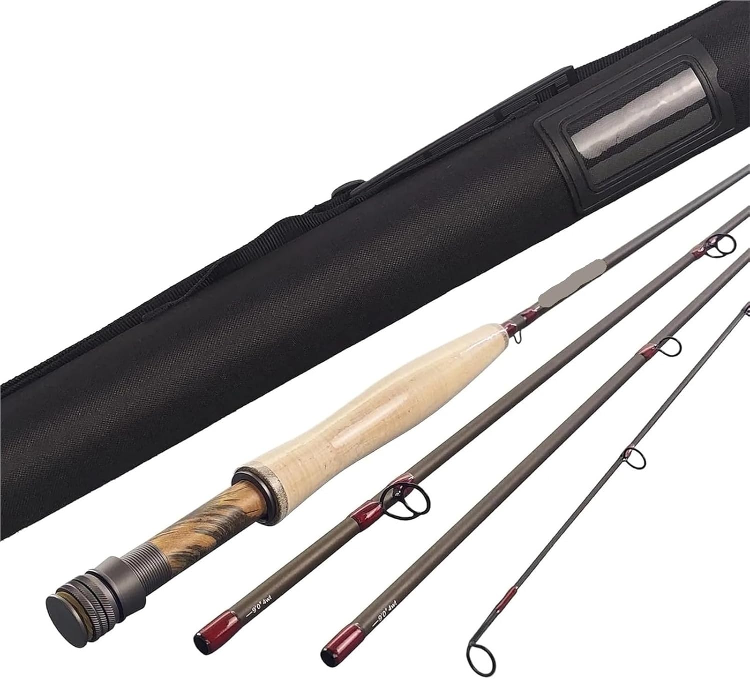 Compatible for Aventik IM12 9ft LW3-LW6 Nano Super Light Carbon Fast Action Trout Nymph Fly Rod