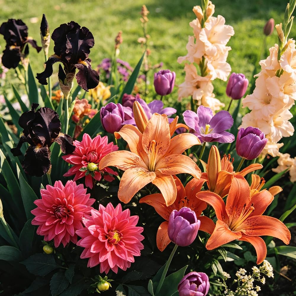 FioriRizoma multicolore - giardino d'appartamento esotiche Copertura terreno Aiuole rialzate giardino 50Bulbi
