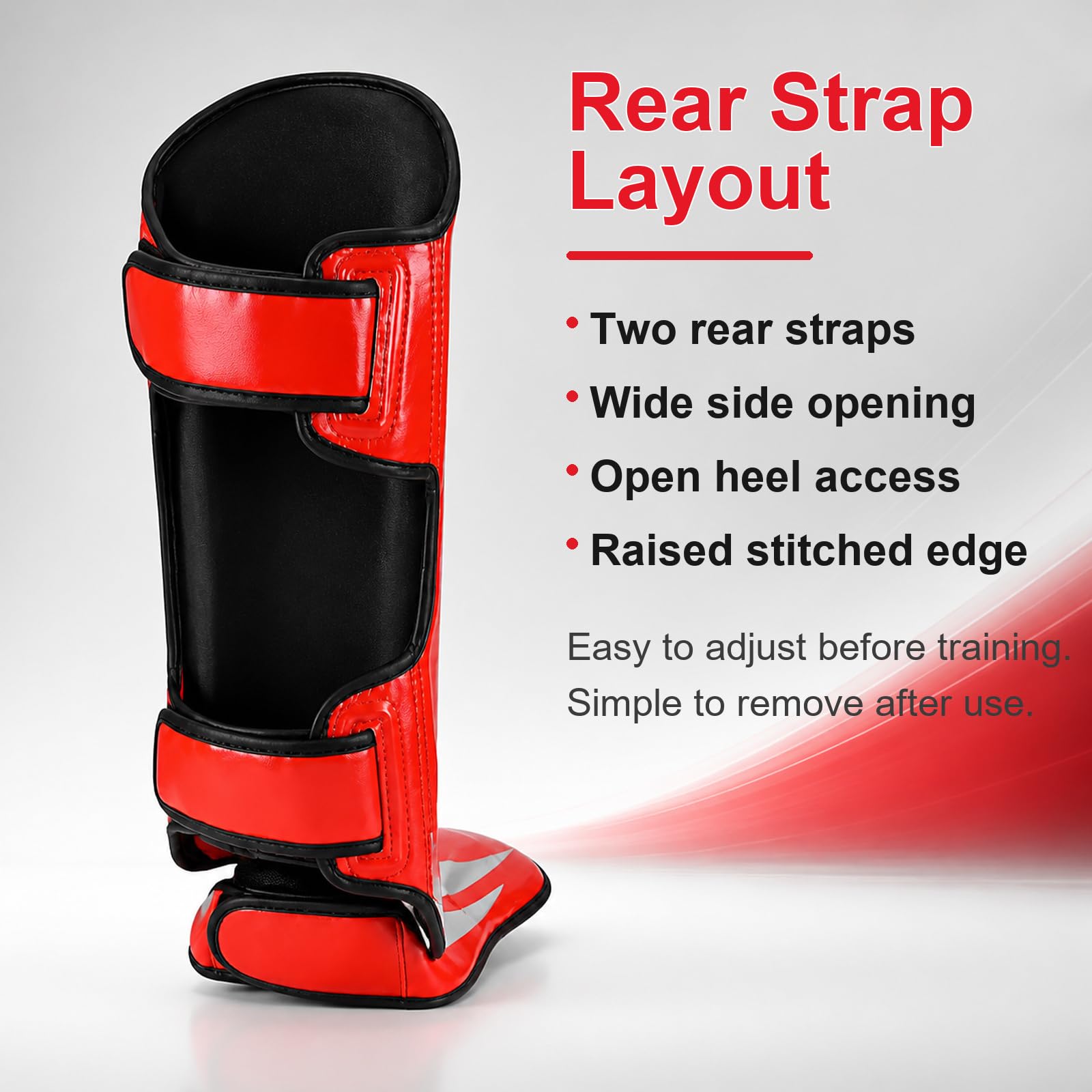 Parastinchi Piedi Protezione Shin Guard,Piedi Protezione Shin Guard,Parastinchi Spessi,Regolabili,vestibilità Sicura,Comodo,per Boxe,Taekwondo,Muay Thai,Sport da Combattimento