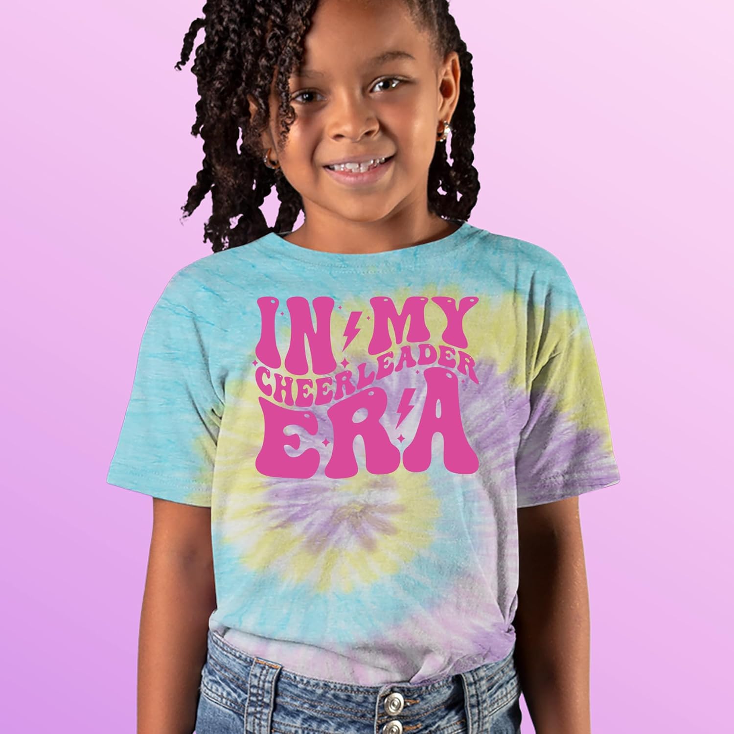 in My Cheerleader Era Youth T-Shirt, Soft Cotton, Graphic Tee
