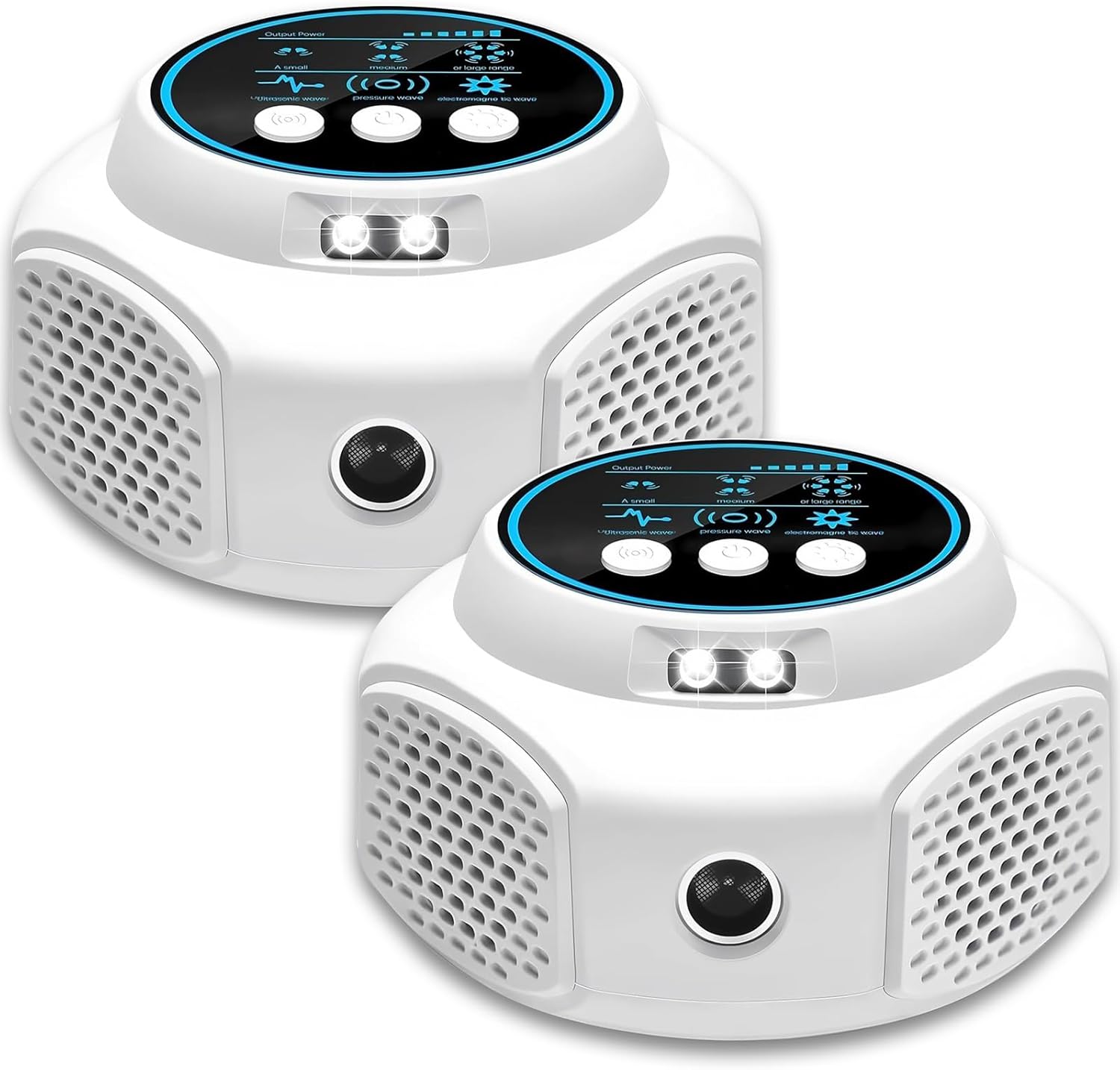 Mouse Deterrent Ultrasonic Pest Repeller Plug in with 4 Modes Mouse Repellent Indoor Ultrasonic Mice Repellent for Attic House Warehouse Garage Basement Rodent Repellent Ultrasonic Plug in (2, White)