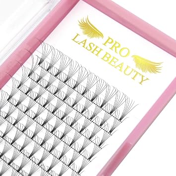 Premade Fans Eyelash Extensions 6D-D-0.10-14 Short Stem Premade Volume Eyelash Extensions .07 .10 C D Curl Pre made Lash Fans 9 to 20 mm Volume Lash Extensions 6D-D-0.10,14mm