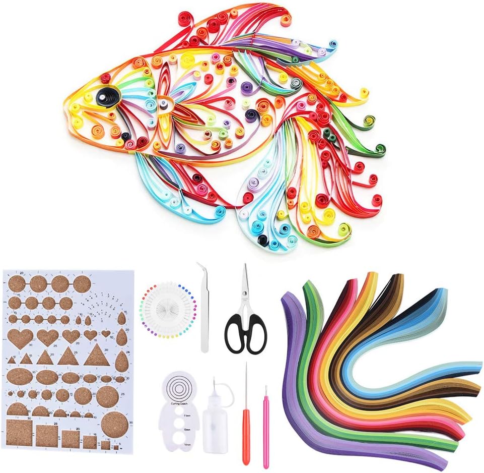 Uniquilling Paper Quilling Kit Tool 24×16×5 14pcs Paper Quilling DIY