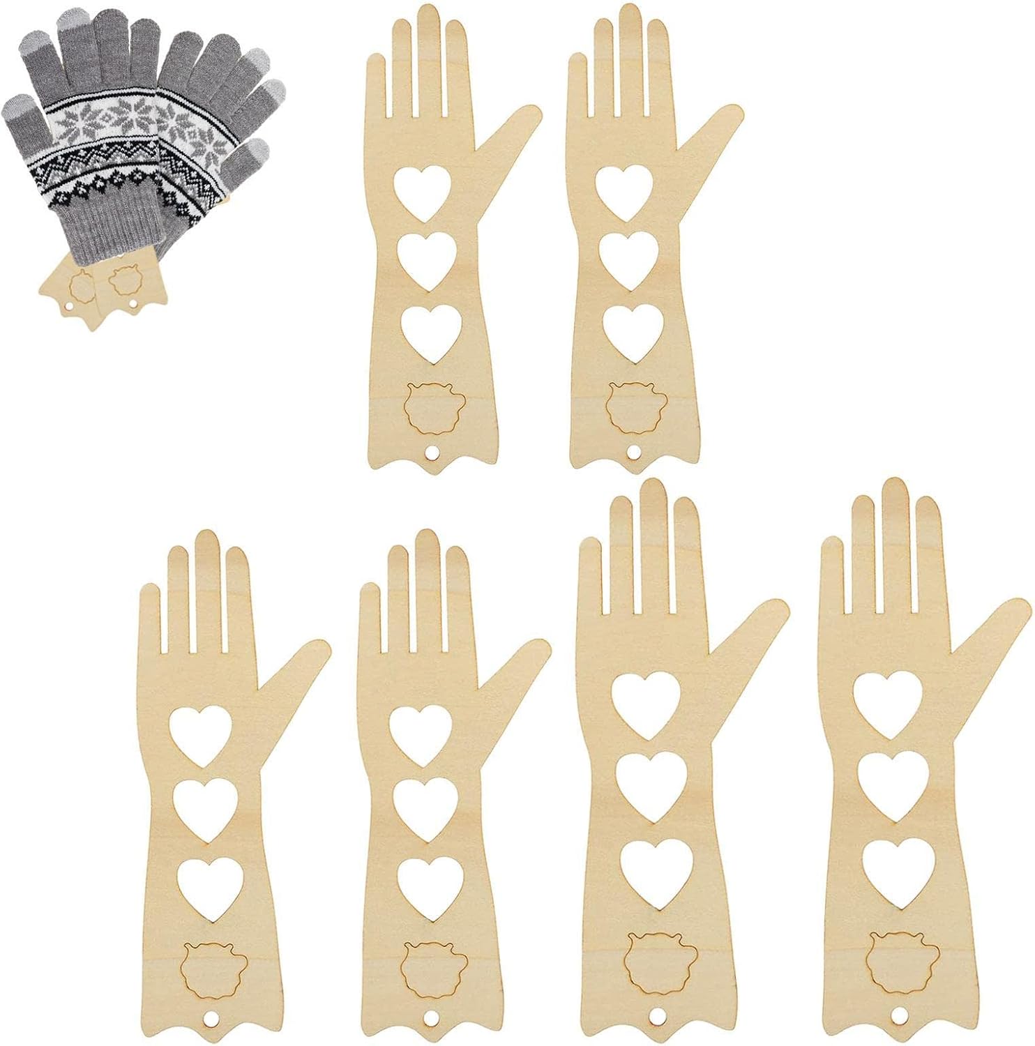 Glove Blockers for Knitting Mitten Blocker,Glove Form Blocker, Glove