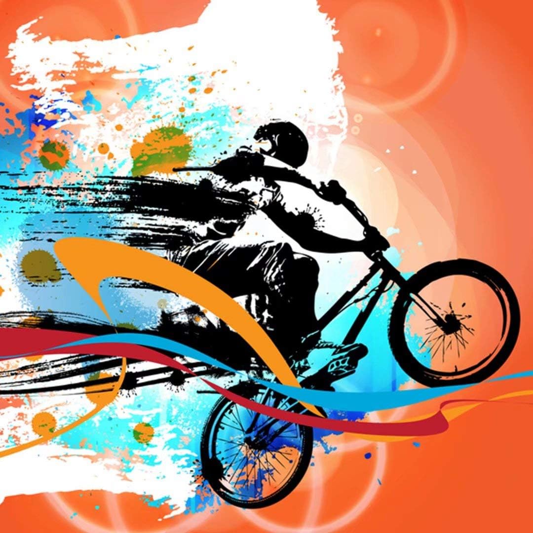 Exclusive Discount 70% Price FlowerFish BMX Rider Ultra Soft Bed Set Lightweight Brushed Microfiber Fabric Bedroom Decor Best Gift for Bedroom -1Duvet Cover + 2Pillowcases, Full Size Get Discount Offer FlowerFish BMX Rider Ultra Soft Bed Set Lightweight Brushed Microfiber Fabric Bedroom Decor Best Gift for Bedroom -1Duvet Cover + 2Pillowcases, Full Size