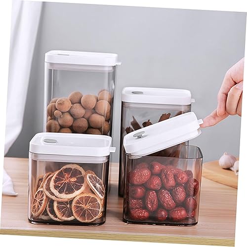 Miniatura 9 de YARNOW Caja de almacenamiento transparente para alimentos, contenedor de plástico para almacenamiento de té, contenedor de plástico, frascos