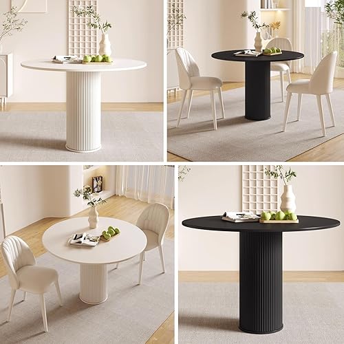 Miniatura 7 de YVYKFZD Juego de mesa y silla para sala de recepción de oficina, juego de mesa de comedor de cocina de granja, mesa redonda de negociación, mesa