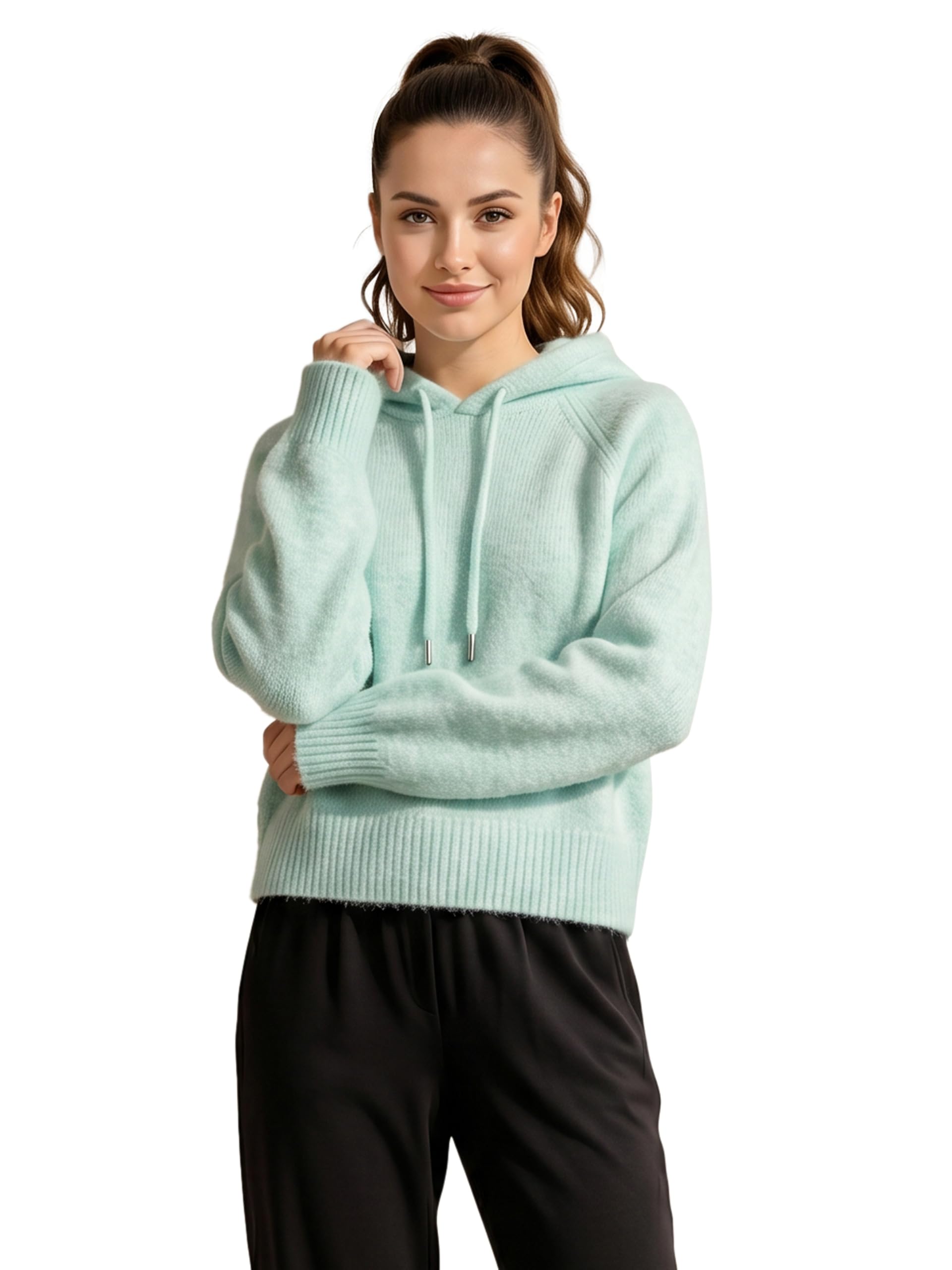 gfo Women Hooded Full Sleeve Winter Sweater-picture-22