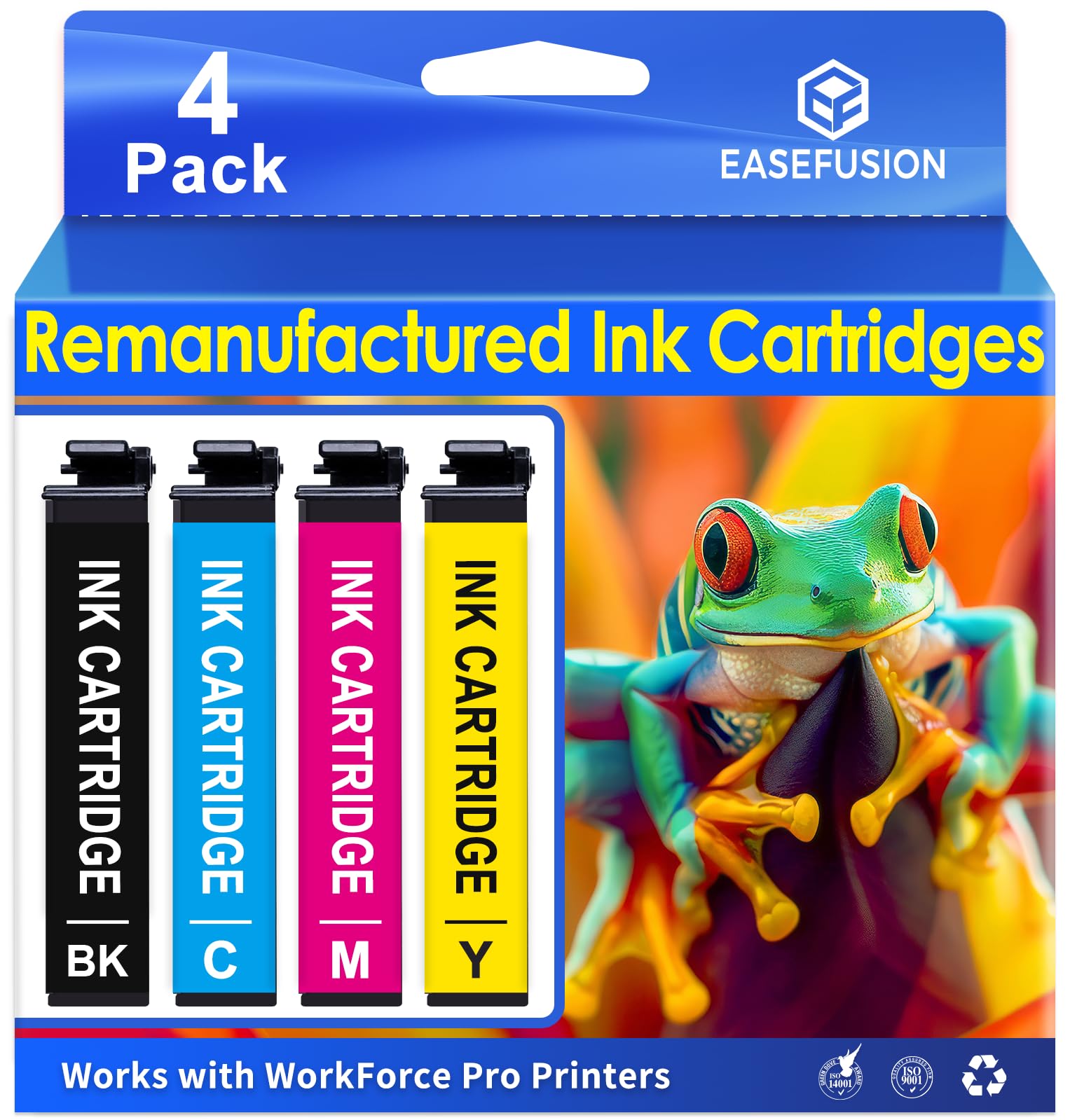 Photo 1 of Remanufactured Ink Cartridges Replacement for Epson 822XL 822 XL Ink Cartridges Combo Pack Use with Workforce Pro WF-3820, WF-3823, WF-4820, WF-4830, WF-4833, WF-4834 Printers (4-Pack)