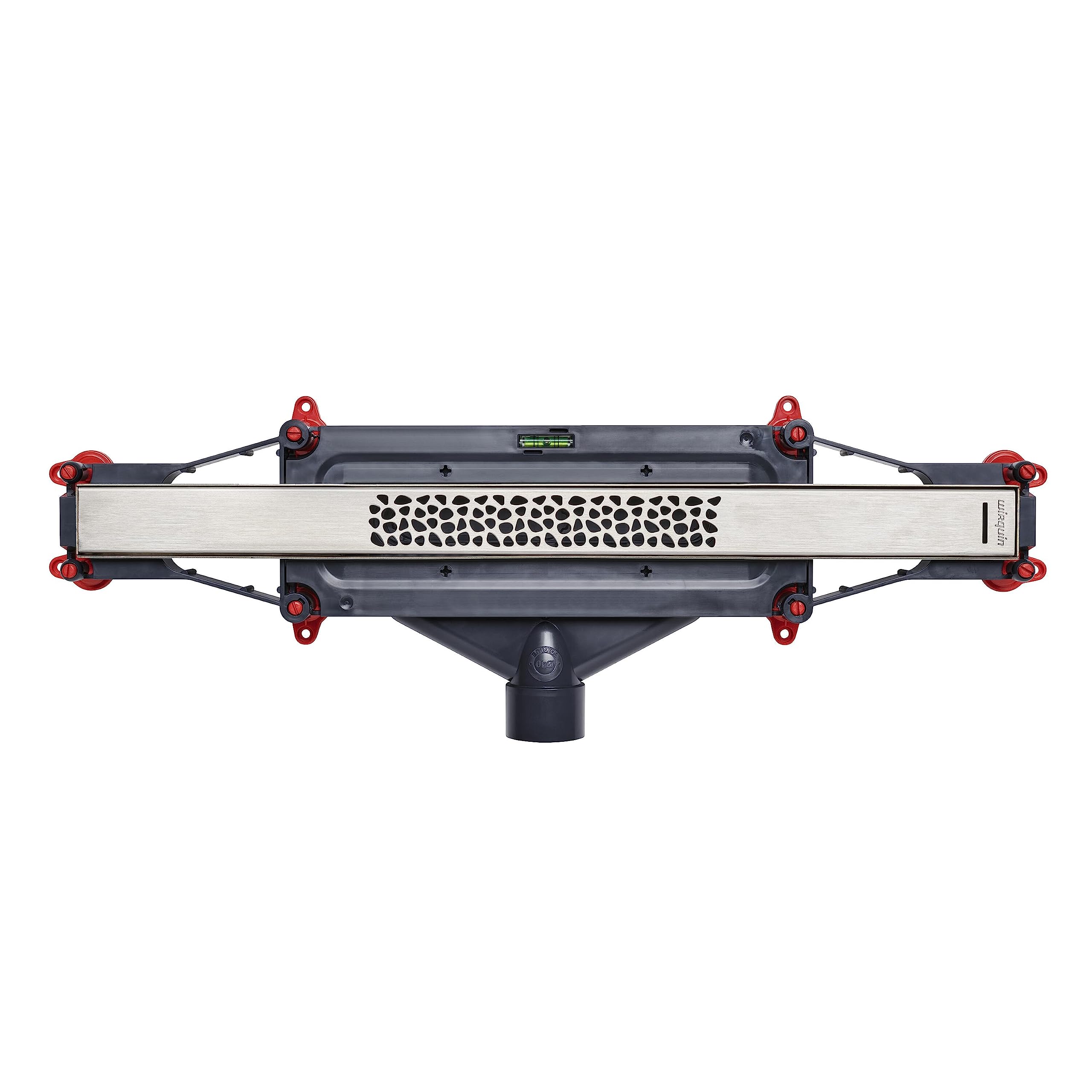 Wirquin 30724323 Caniveau de Douche So'Line Chromé 50 cm | Grille inox, extraplat, débit 33 L/min, guides pentes intégrés, installation facile, anti-odeurs, origine France garantie