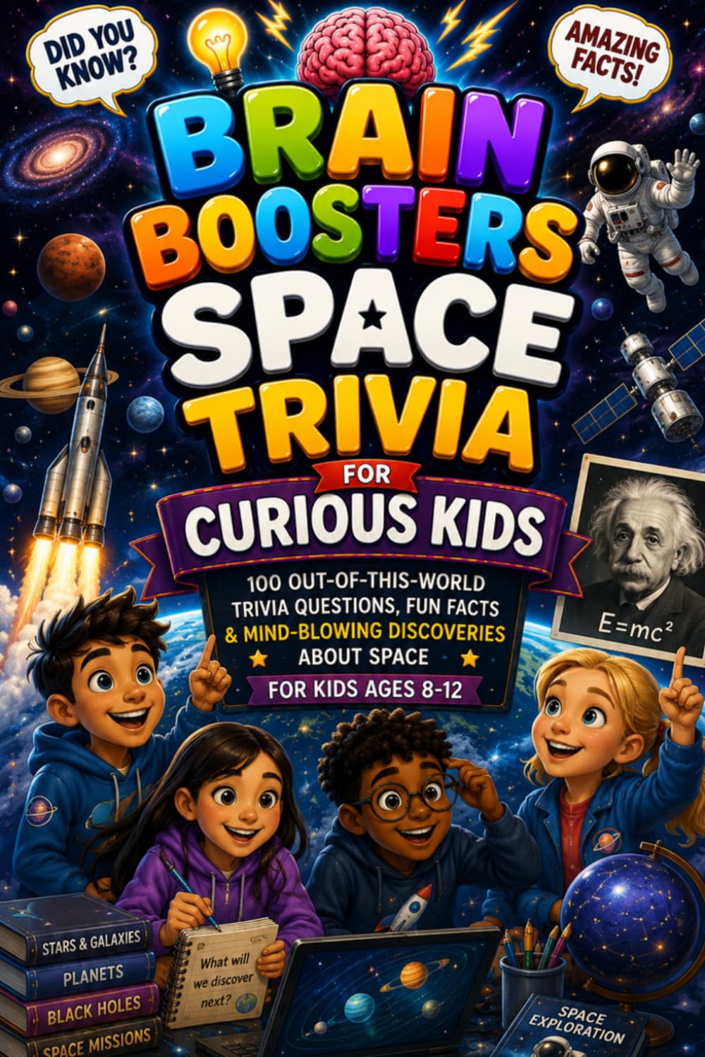 Brain Boosters Space Trivia for Curious Kids (Brain Boosters Trivia Library)