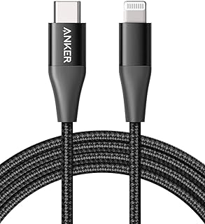 Anker USB C to Lightning Cable [6 ft Apple MFi Certified] Powerline+ II Nylon Braided Cable for iPhone, Supports Power Delivery (for use with Type C Chargers)