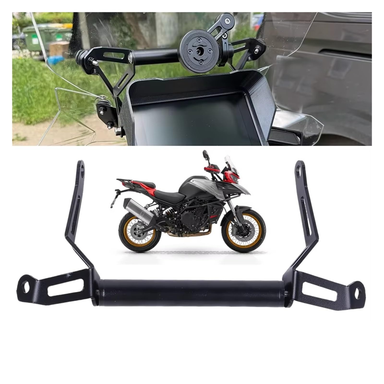 pour QJMOTOR pour SRT 750 800SX 800X 900X 900SX SRT900 SRT800 Support De Téléphone Moto Navigation GPS Support Guidon Moto GPS