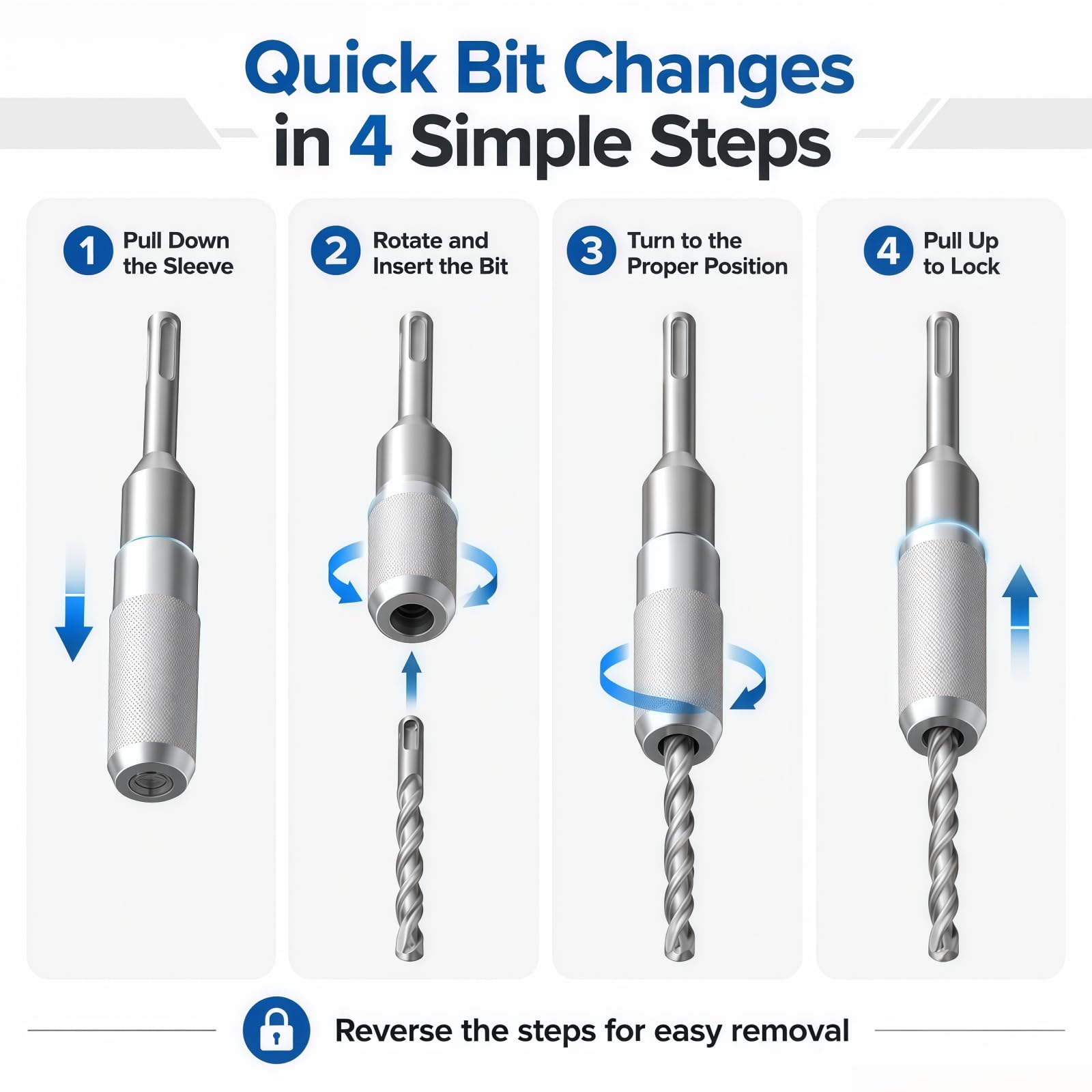 Upgraded SDS Plus to SDS Max Hammer Drill Adapter — Amazon image 4