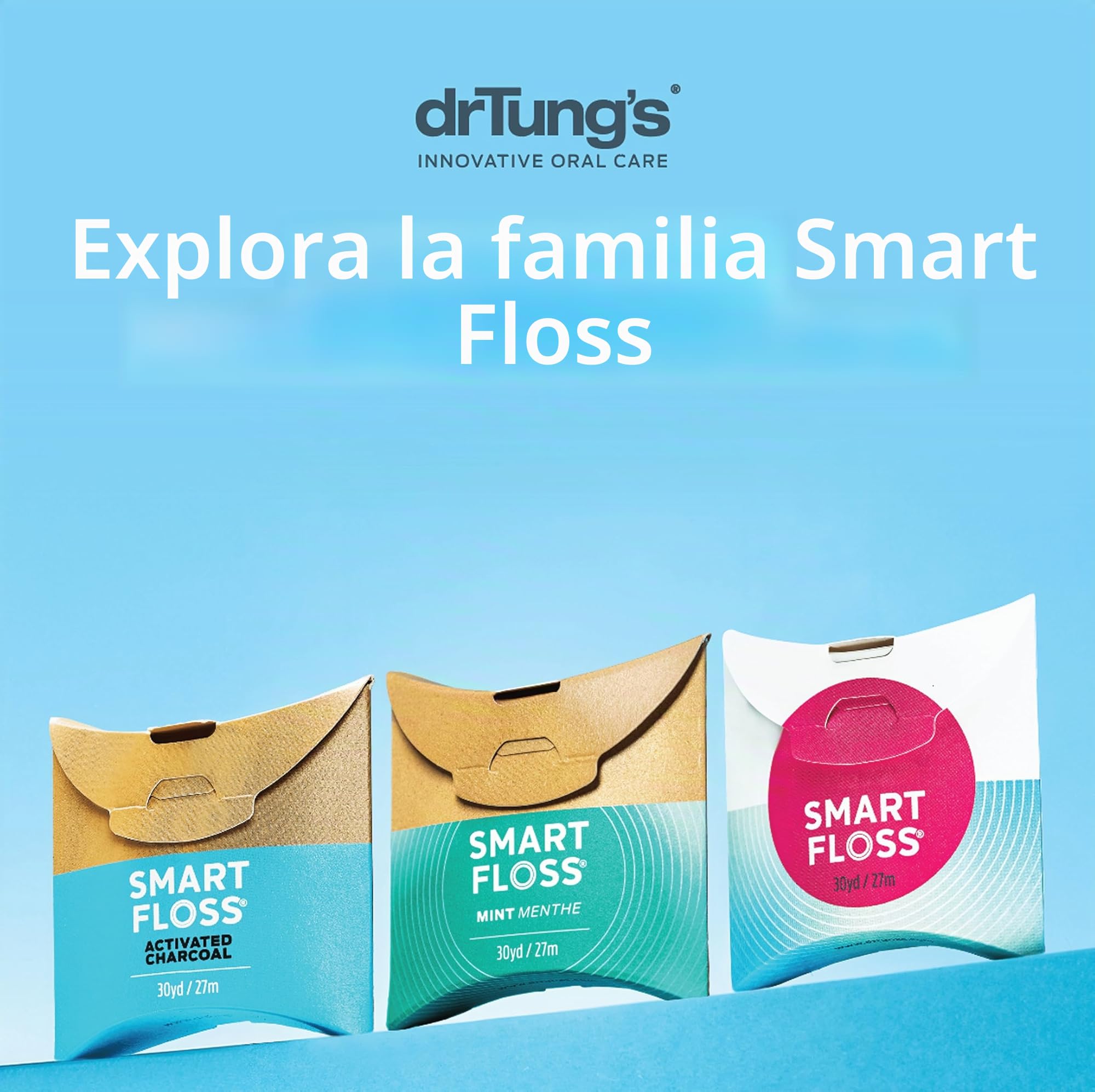 Dr. Tung'S Smart Floss, 30 Yds, sabor de cardamomo natural 1 Ea colores puede variar