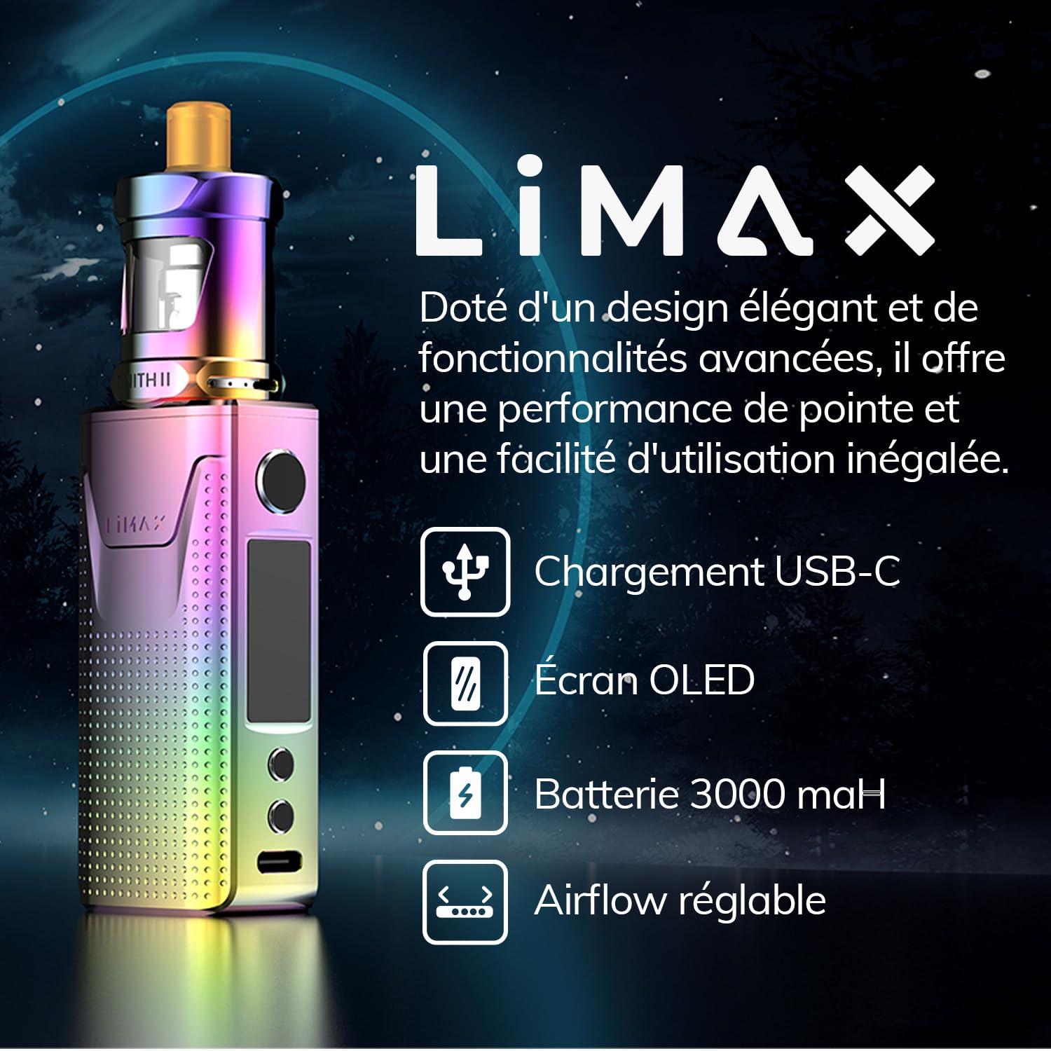 INNOKIN - Clearomiseur Zenith II Tank - Pour Cigarette Electronique -  Compatible Gamme Z Coil - Réservoir 5,5 ml - Pyrex Remplaçable - Inhalation  MTL et RDL - Sans Nicotine Ni Tabac