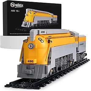 Mould King 12012S Kerstmis trein klembouwstenen speelgoed stoomlocomotief bouwstenen met licht spoorweg kinderen elektrisch cadeau voor volwassenen en jongeren (1457 delen