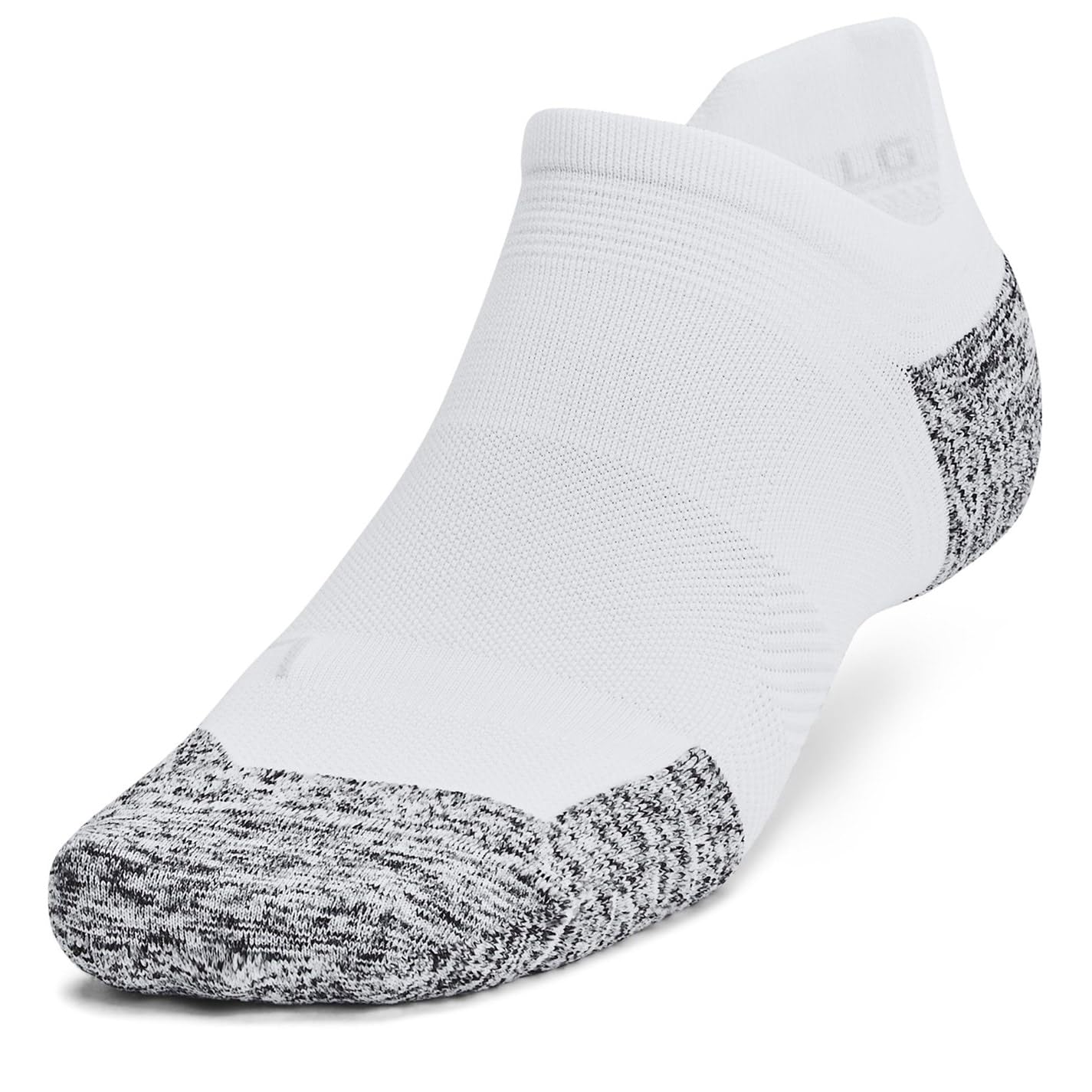 Under Armour Adults Armourdry Run Cushion Pack Trainers Socks White Large