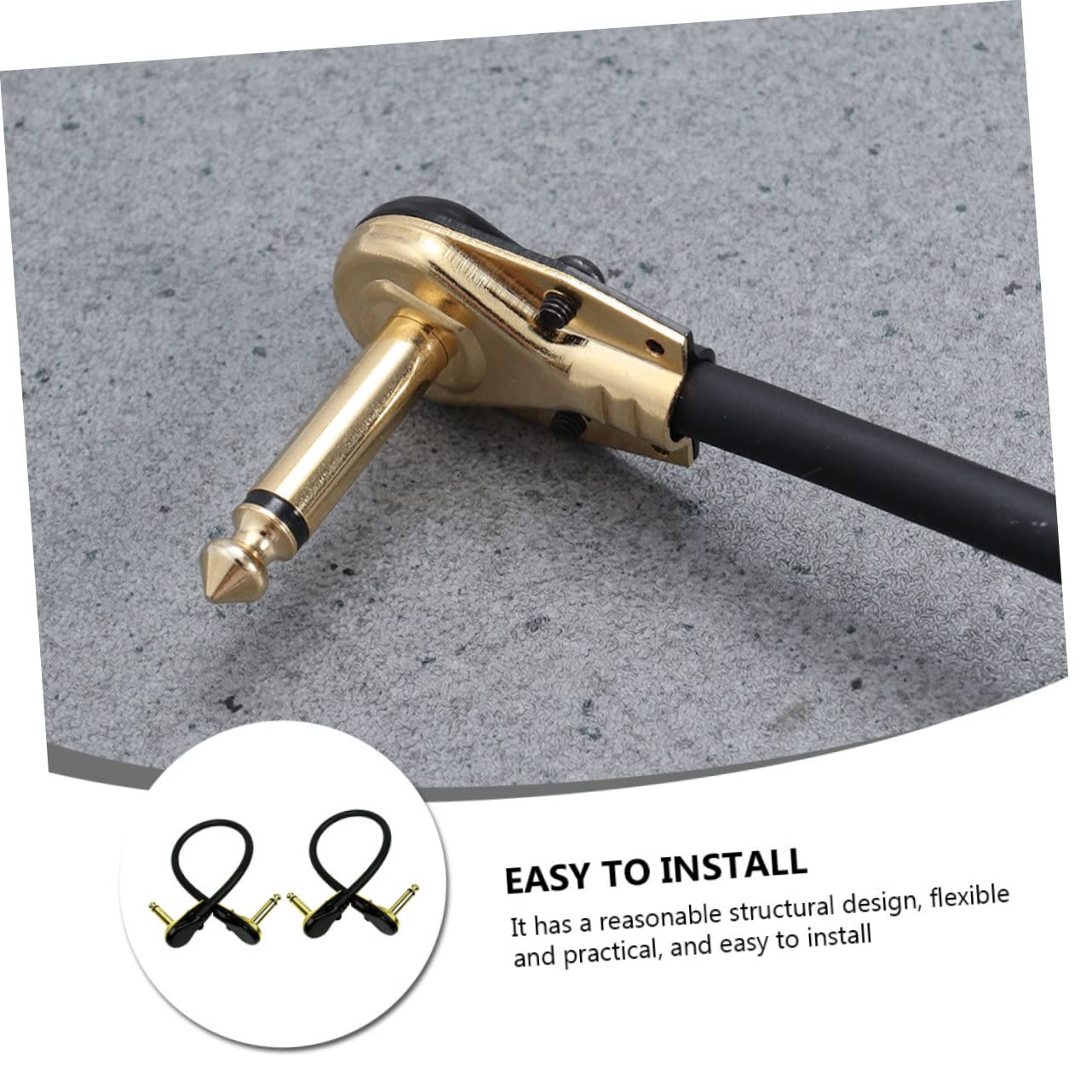 ibasenice Lot De 3 Câbles De Guitare En Cuivre Haute Fidélité Pour Guitare Électrique Câble De Basse Haute Fidélité Réduction Du Bruit Flexible Et Facile À Installer 2 Pièces X 3