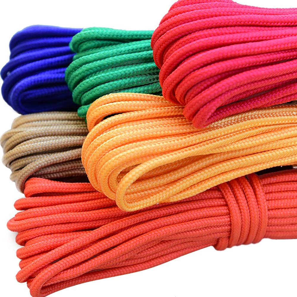 Corda Paracord Arancione 50 Piedi 550 Lb - Kit Sopravvivenza Bracciale Campeggio