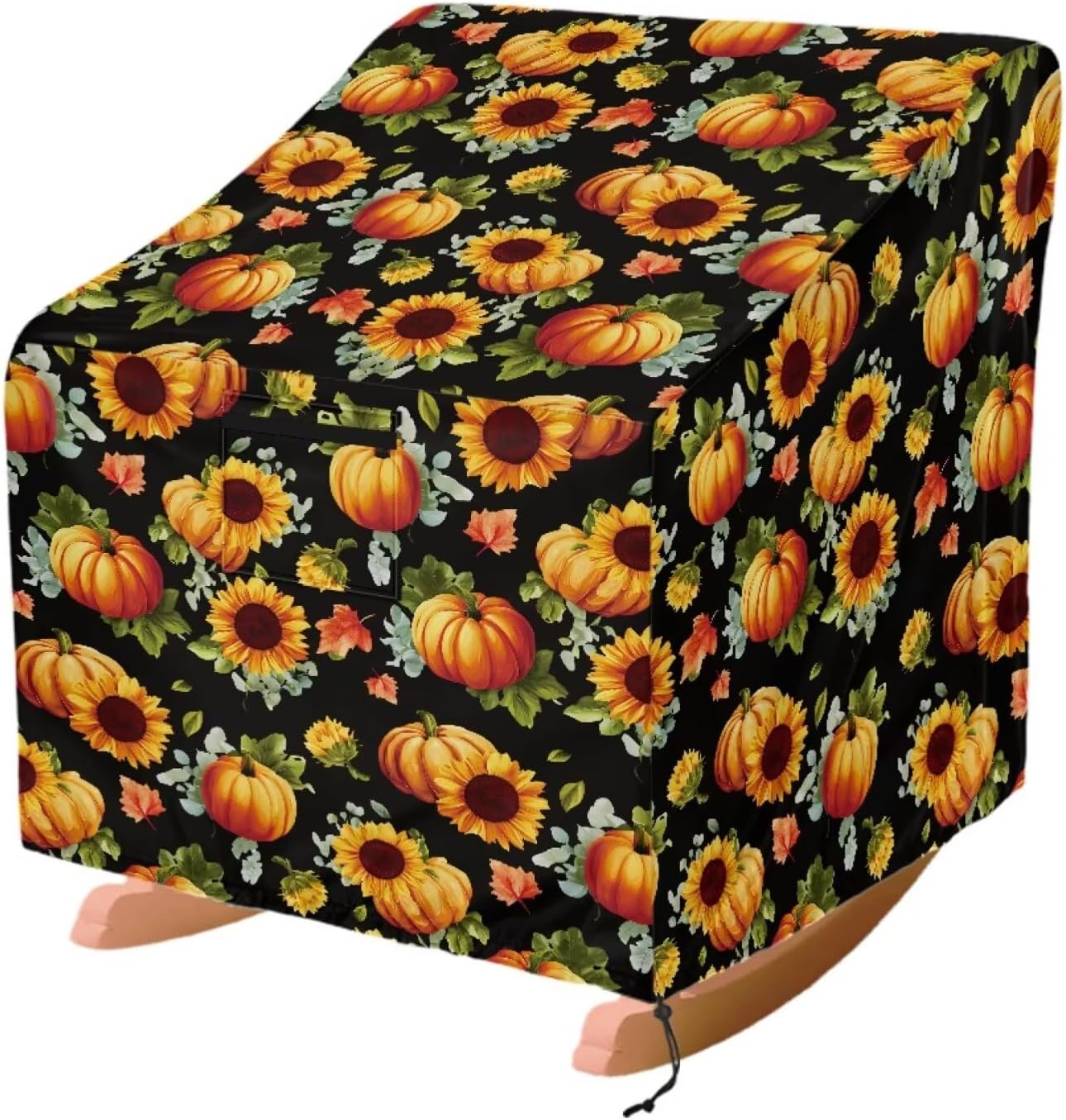 Grunge Leopard Cow Print Patio Chair Cover Anti-Dust Outdoor Furniture Slipcover with Air Vent Waterproof Chair Protector Cover for Lounge Deep Seat, 29"Wx33"Dx36"H