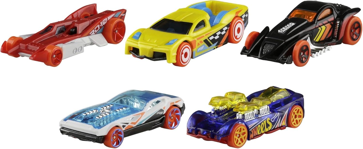 Hot Wheels American 5-Pack 1:64 Scale Die-Cast Cars Collectors of All Ages Premium Graphics Exclusive Great Gift Idea 3 Years and Older