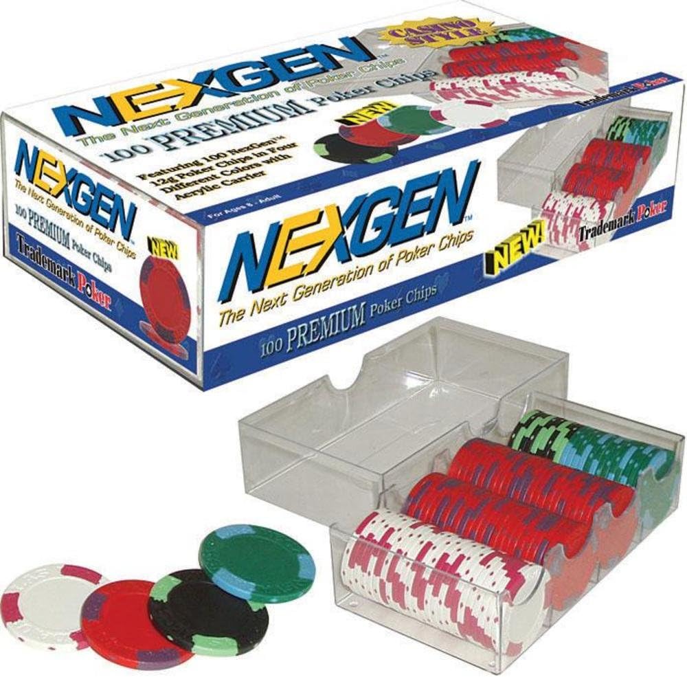 Trademark Poker 100 Nexgen Poker Chips - Retail Pack (Multi)