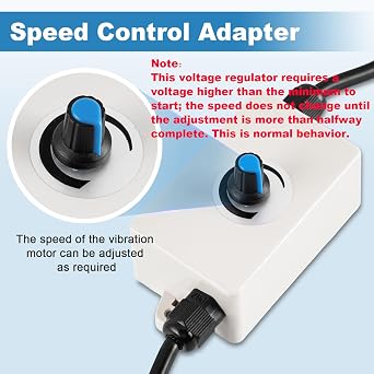 MXBAOHENG 30W Electric Vibration Motor 20KG Force with Speed Controller
