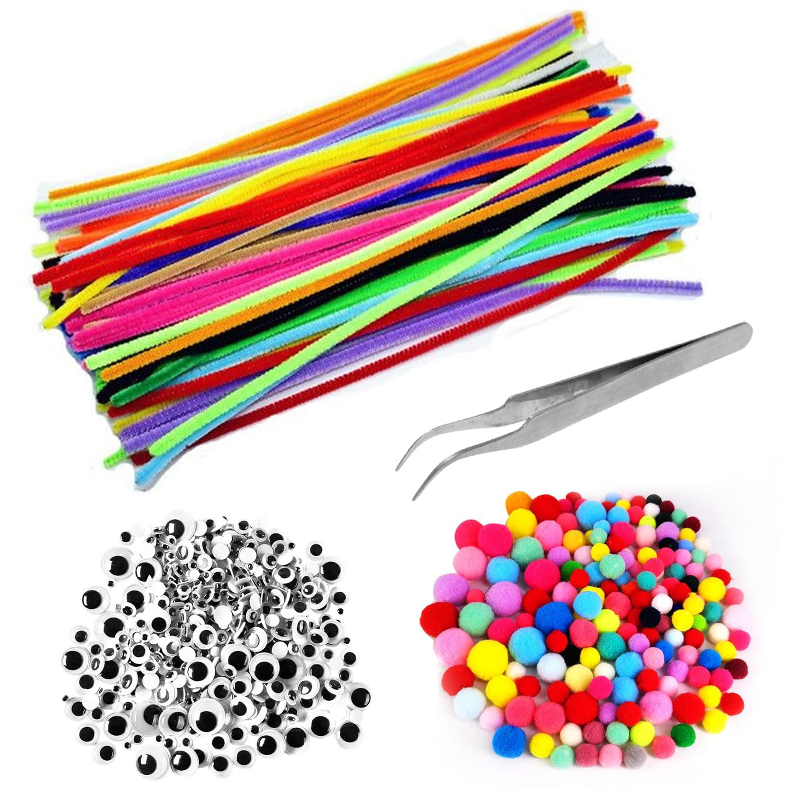 300 pezzi scovolini colorati – 21 colori per scovolini colorati per lavoretti – pipe cleaner 30 cm x 6 mm – filo di ciniglia modellabile per fai -da-te, decorazioni e progetti artistici