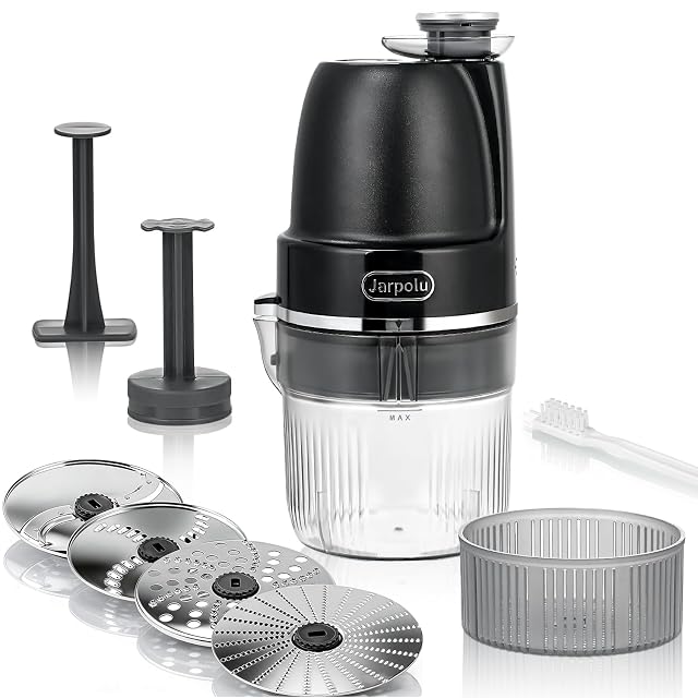 4 in 1 Electric Cheese Grater Multifunctional Food Processing Machine Labor-Saving Potato Shredder Home Kitchen Vegetables Chopper Suitable
