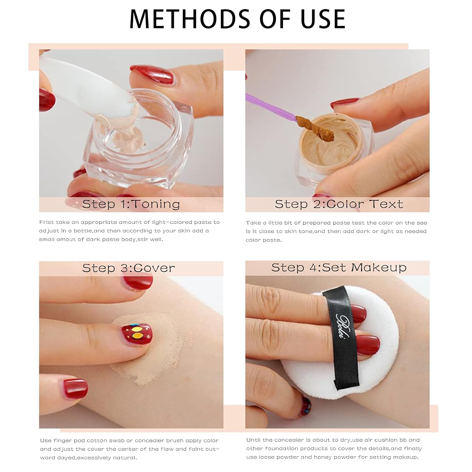 FREEORR 2 Colors Tattoo Cover Concealer Cream, Scar Concealer Tattoo Cover Makeup, Acne Concealer, Waterproof&Long Lasting, Cover for Body Face Concealer Cream Kit, with Coloring Tools : Beauty & Personal Care