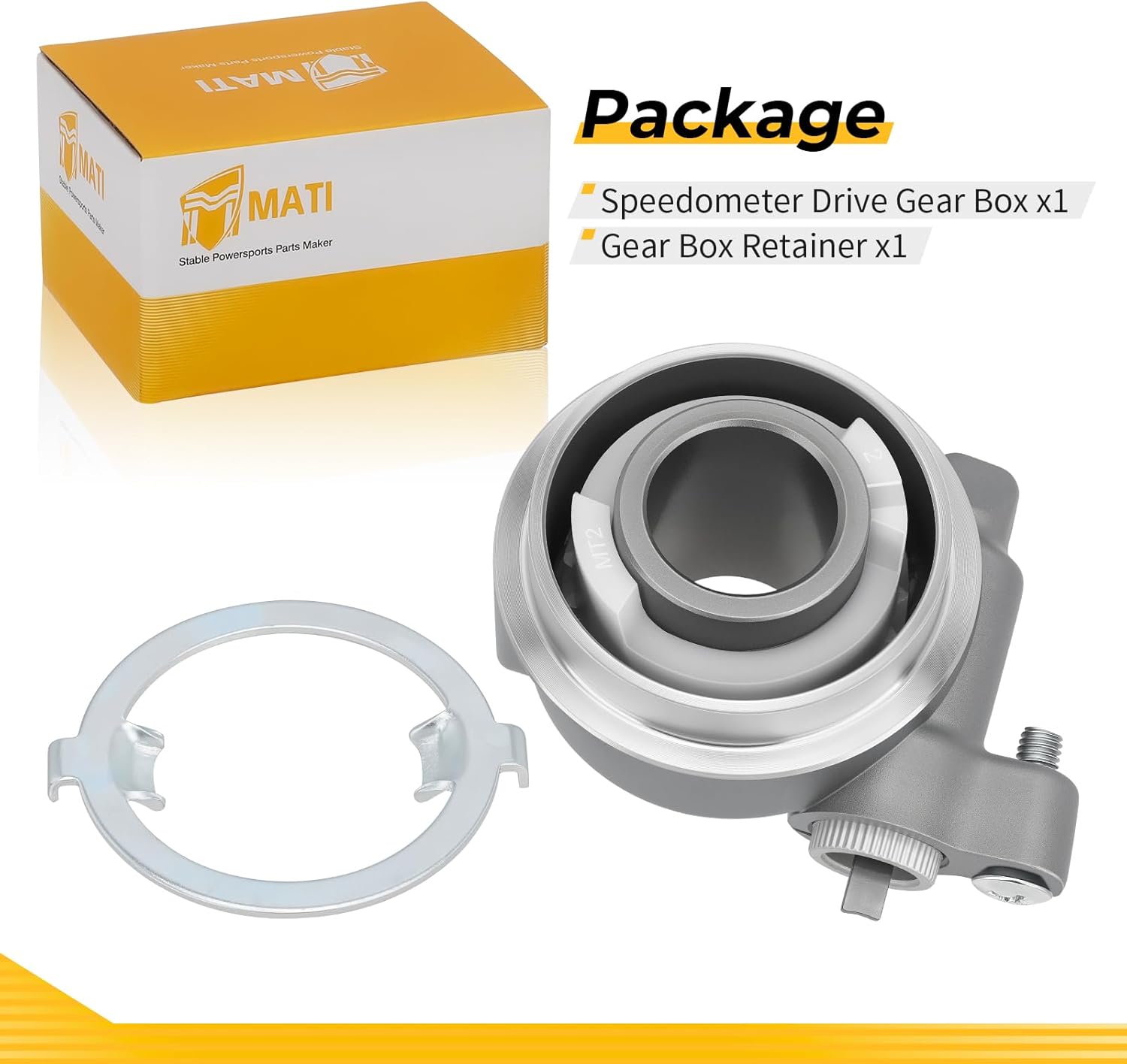 M MATI Speedometer Drive Gear Box & Retainer for Honda Gold Wing GL1500 GL1500A GL1500I GL1500SE 1989-2000 44800-MT2-003 44680-MT2-000