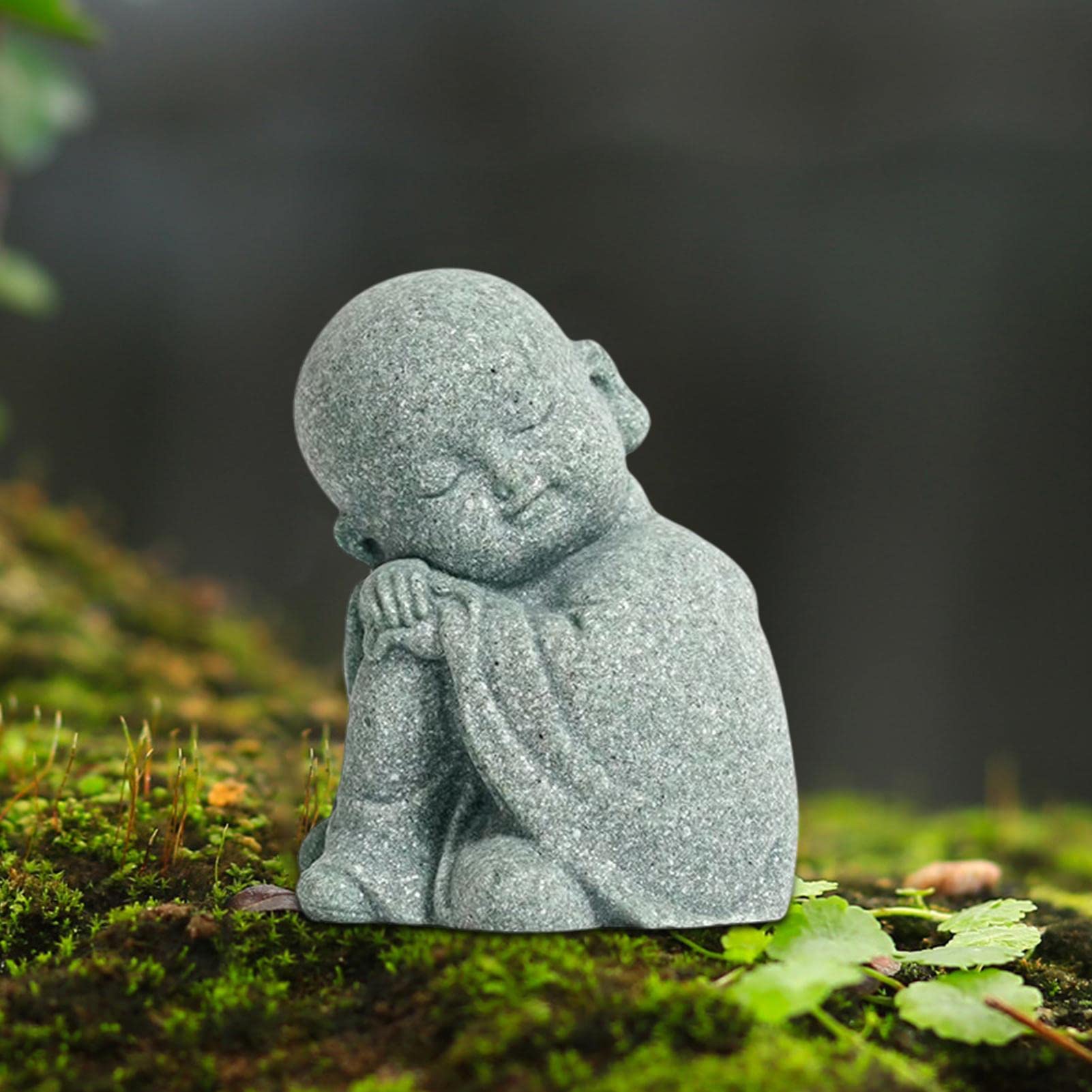 お地蔵さん　手造り　作家　置物 お地蔵さん 中 EV17504A 傘無し かわいい ガーデンファニチャー