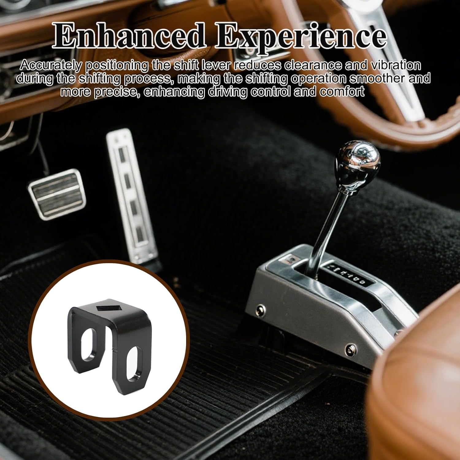 Shift Lever Bracket for All General Motors Models from 1969 to 1979 -1 Pcs | Surface Rustproof Treatment, Resistant to high and Low temperatures and Corrosion