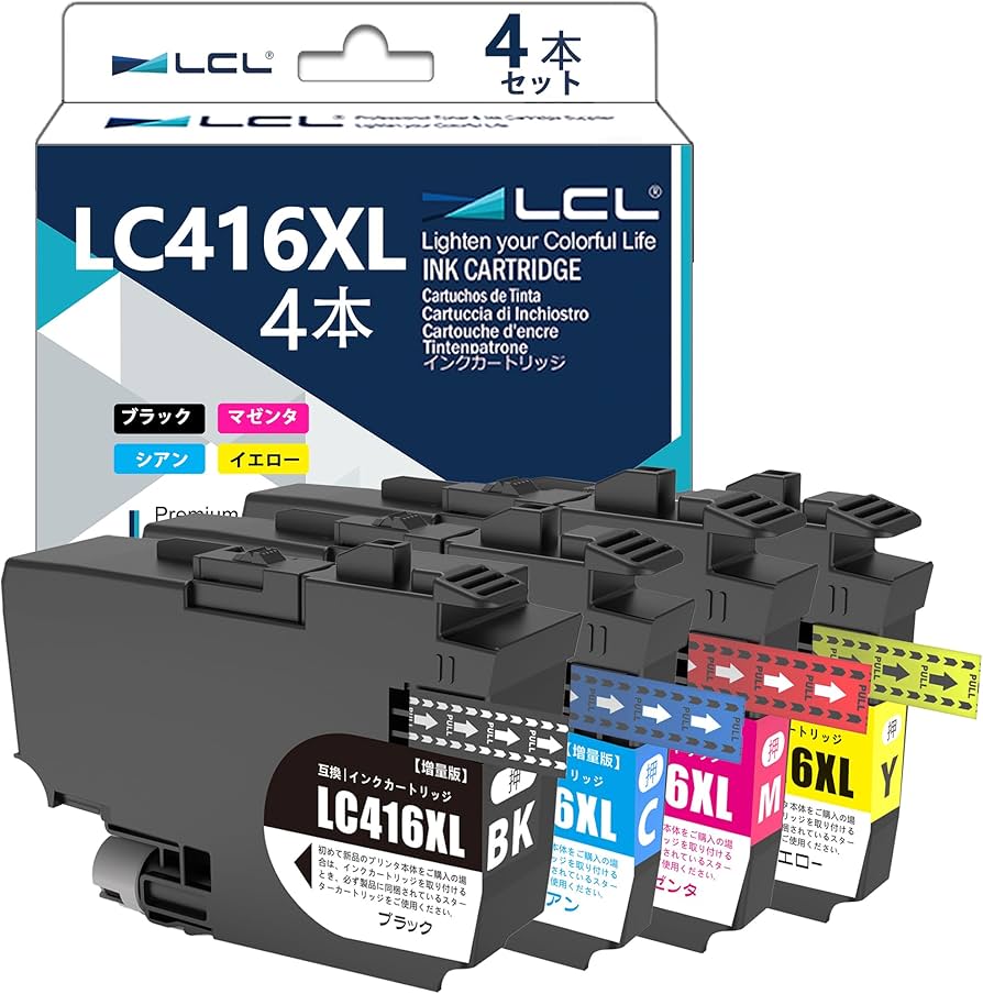 Amazon.co.jp: LCL Brother用 ブラザーLC416XL-4PK 互換インク 大容量