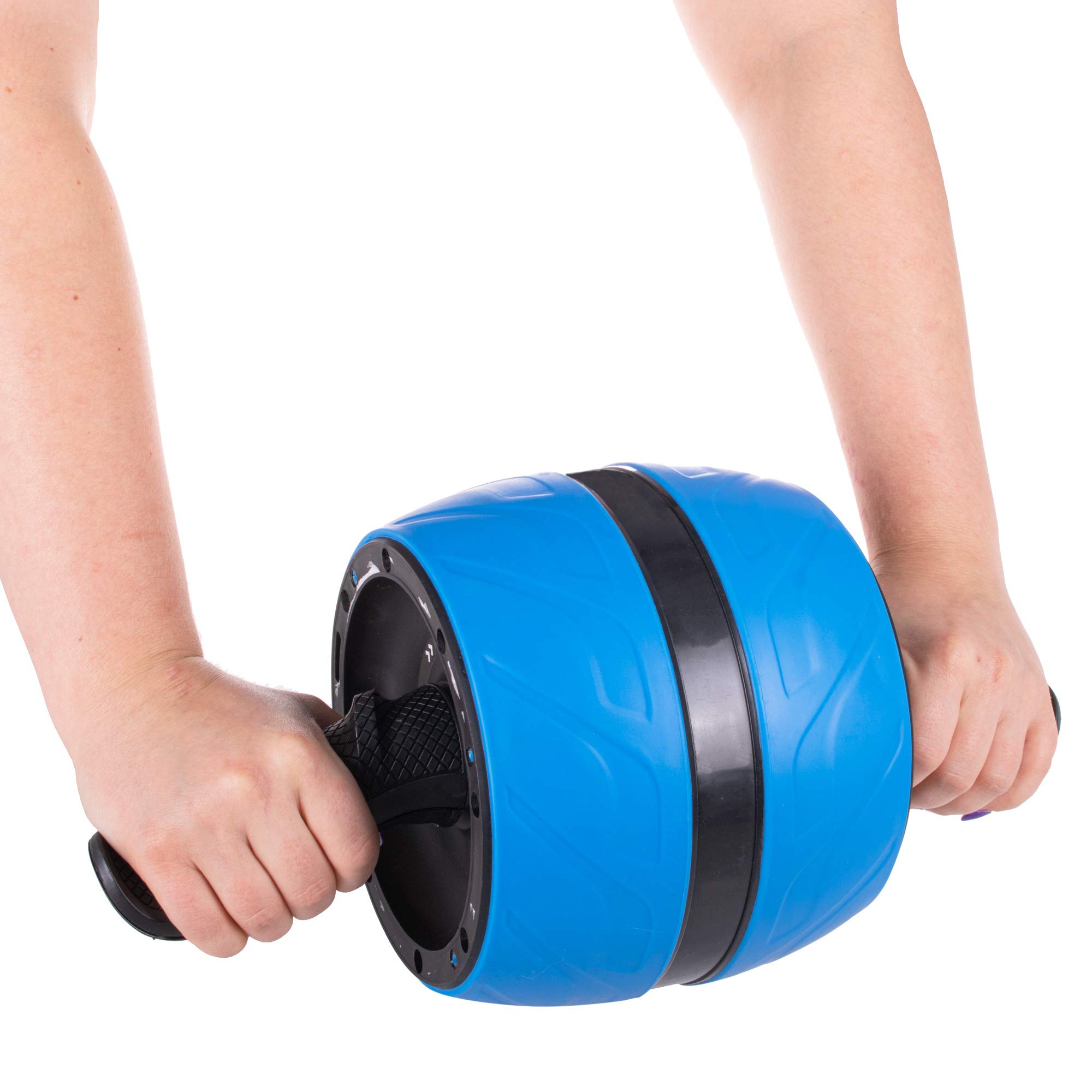 SPRINGOS AB Roller Belly Roller 2 kółka z uchwytem Trenażer brzucha Trenażer ramion z wygodnymi uchwytami Trening mięśni Trening siłowy Rolka do ćwiczeń AB Rolka do ćwiczeń siłowych
