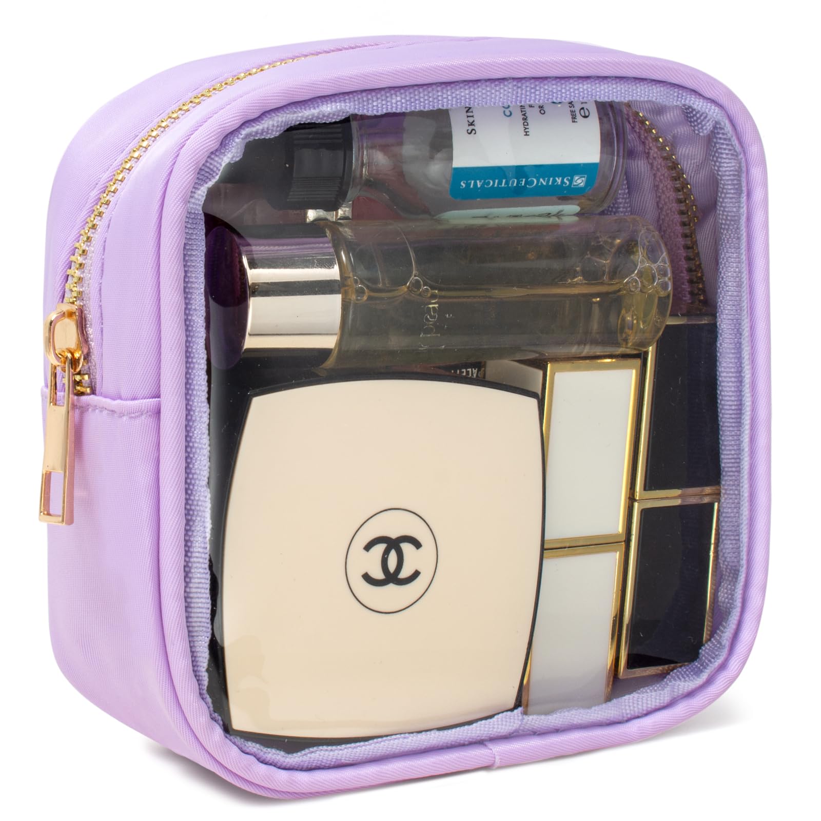 Clear Makeup Bag for Purse - Small Cosmetic Bag, Toiletry Bags, Cute Travel Makeup Bag, Coin Purse, Car Accessories Organizer - Storage Travel