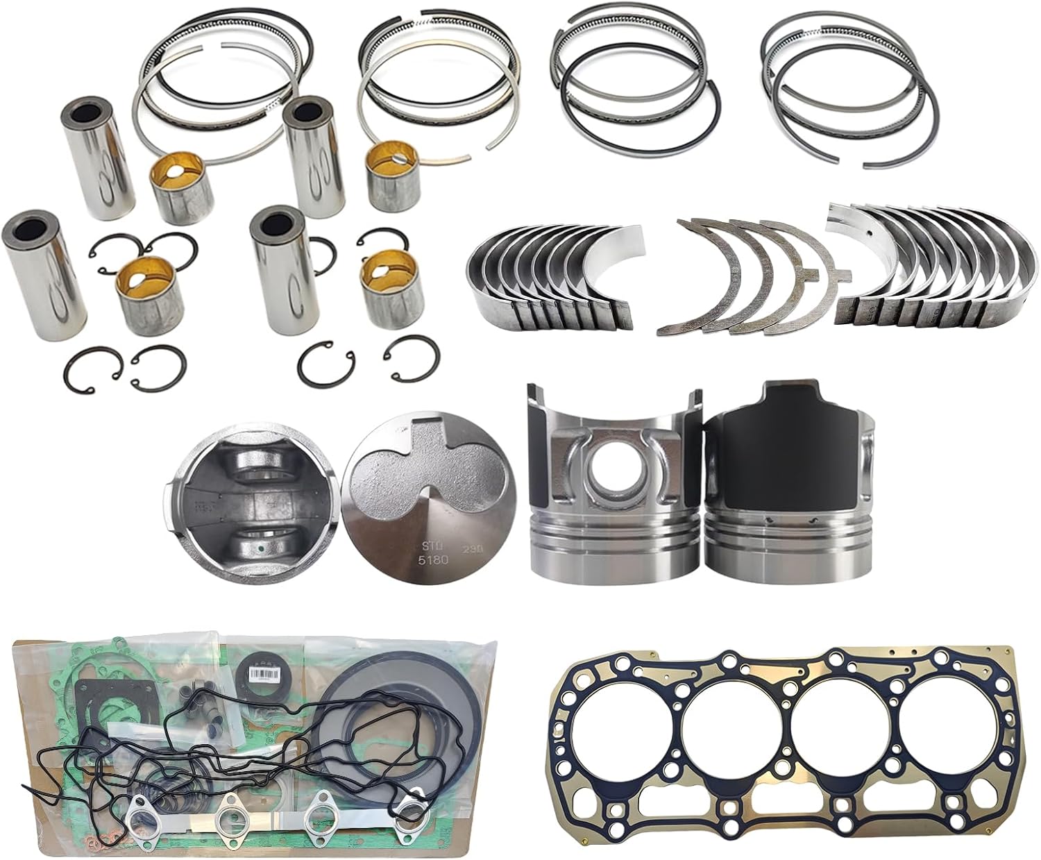 Zuide 3024C 3024CT Engine Overhaul Rebuild Kit (No cylinder