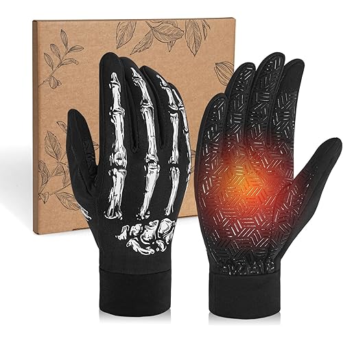RIGWARL Upgraded Plush Gloves for Cold Weather, Women Men Winter Gloves for Late Fall and Early Winter, Warm Running Gifts