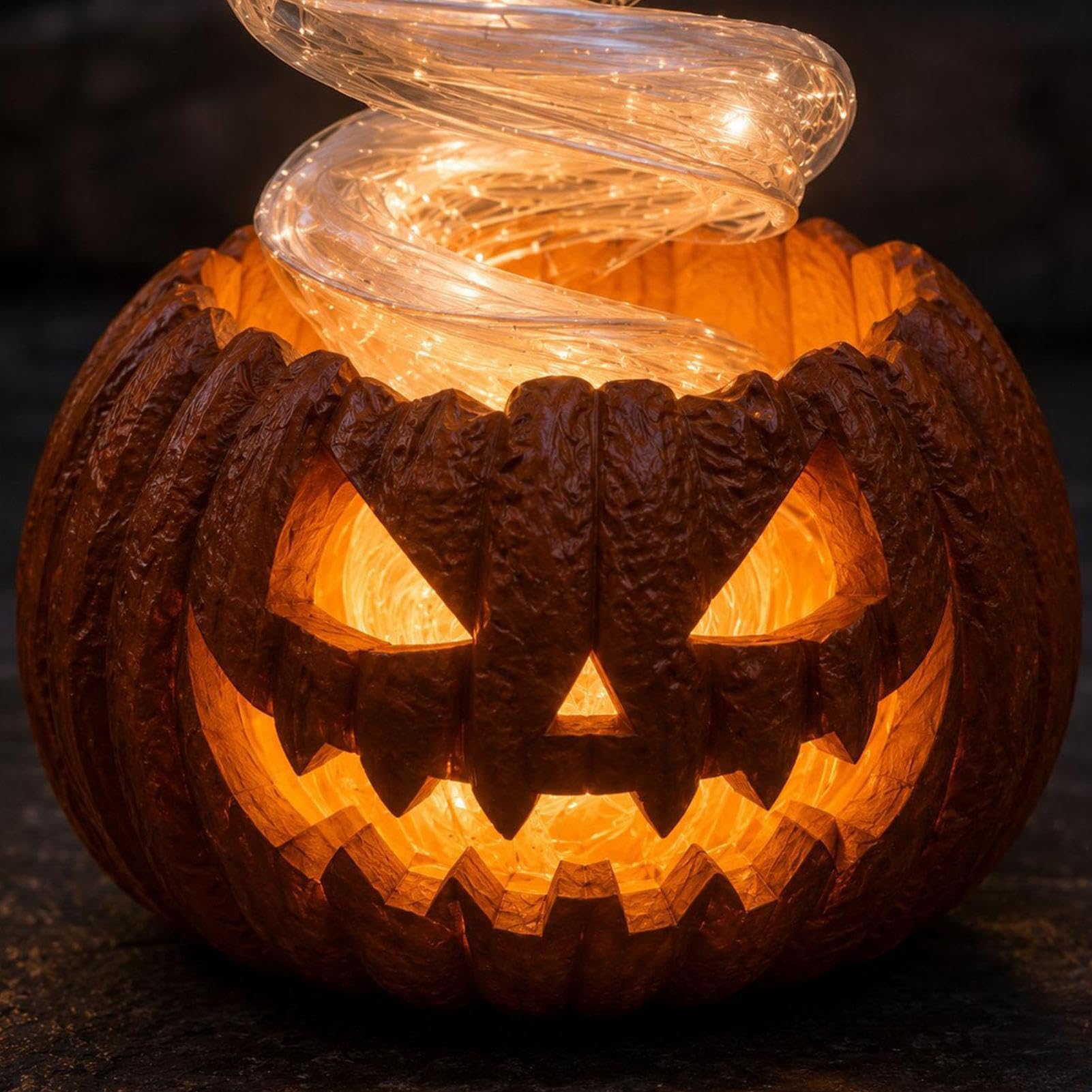 Decorazioni fantasma di Halloween vorticoso portico puntello con luce