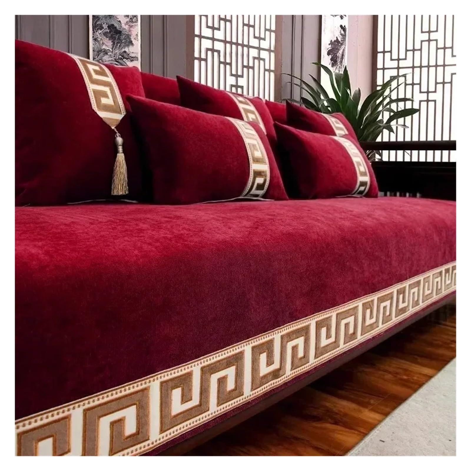 Housse de canapé universelle antidérapante pour un salon familial chic