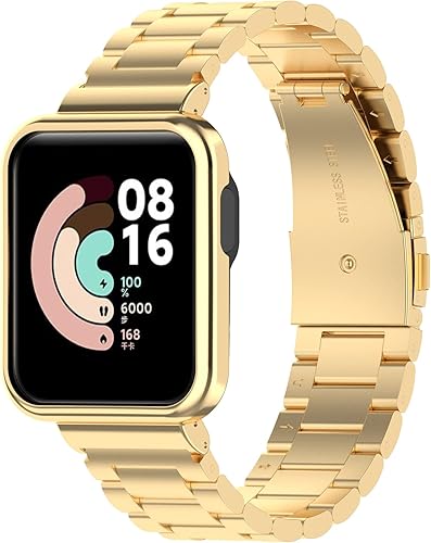 Miniatura 9 de Senter Correa de repuesto de acero inoxidable con marco Meatl para reloj inteligente Redmi Watch 2 Lite