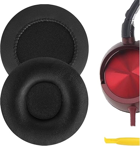 Geekria QuickFit - Almohadillas de repuesto de cuero proteico para Sony DR-BT101, ZX300, ZX100, DR-ZX102DPV, S500 almohadillas para auriculares,