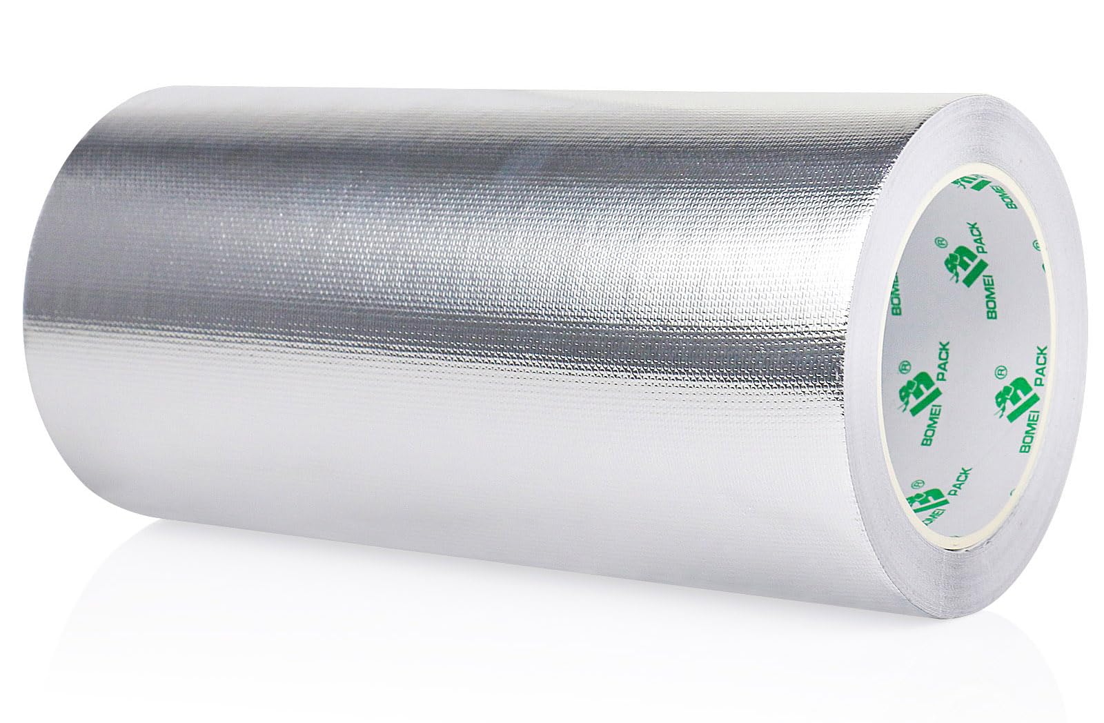 BOMEI PACK Adhesive Aluminum Foil Heat Shield Tape 9inch x 66ft Barrier Fiberglass Thermal Insulation Reflective Material High Temp Protectionn,1 Pack